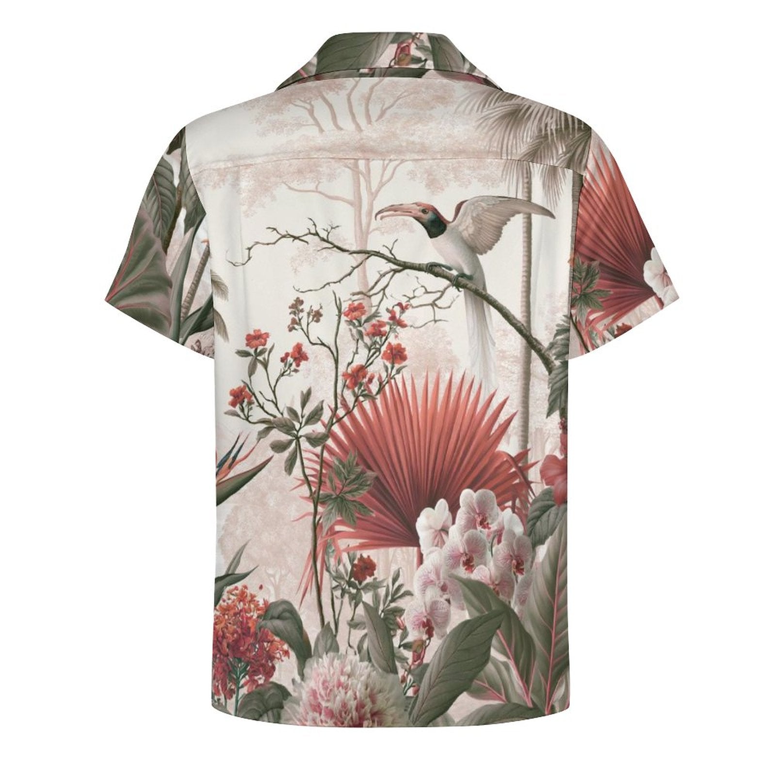Short Sleeve Cuban Collar Shirt(All-Over Printing) Hawaiian print 1