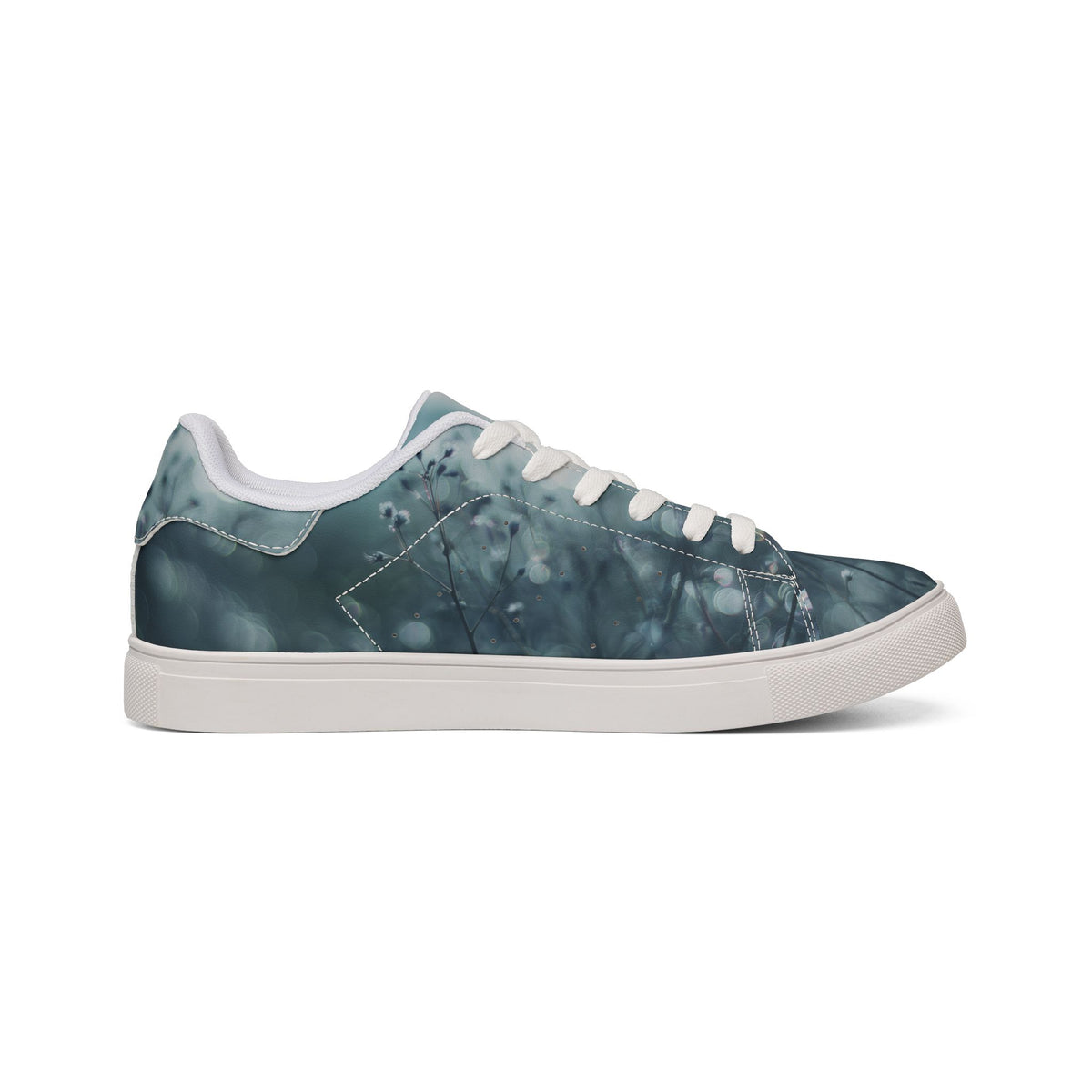 Custom Men's Low-Top PU Leather Sneakers Lace-Up Shoes