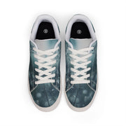 Custom Men's Low-Top PU Leather Sneakers Lace-Up Shoes