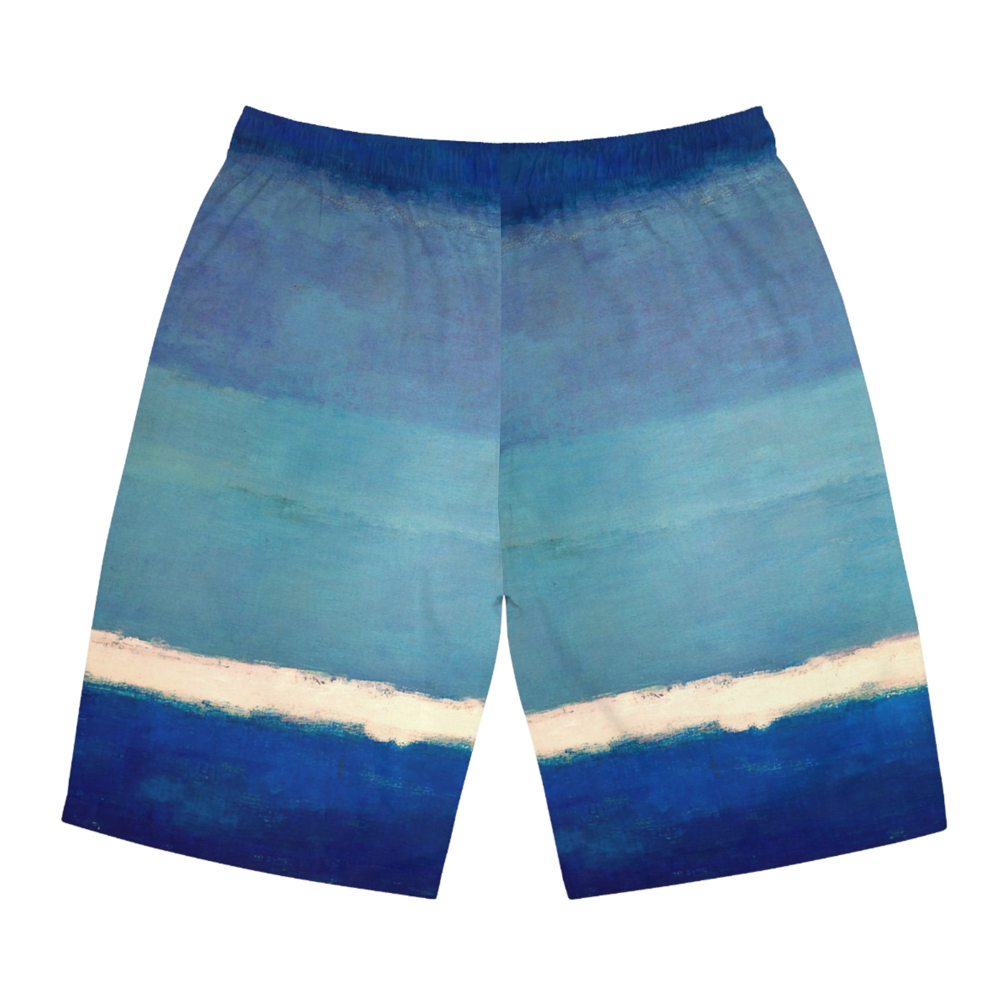 Men's Board Shorts (AOP)-Striped Blue