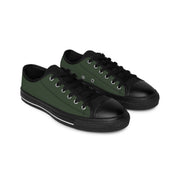 Men's Lightweight Green Canvas Sneakers Casual Shoes