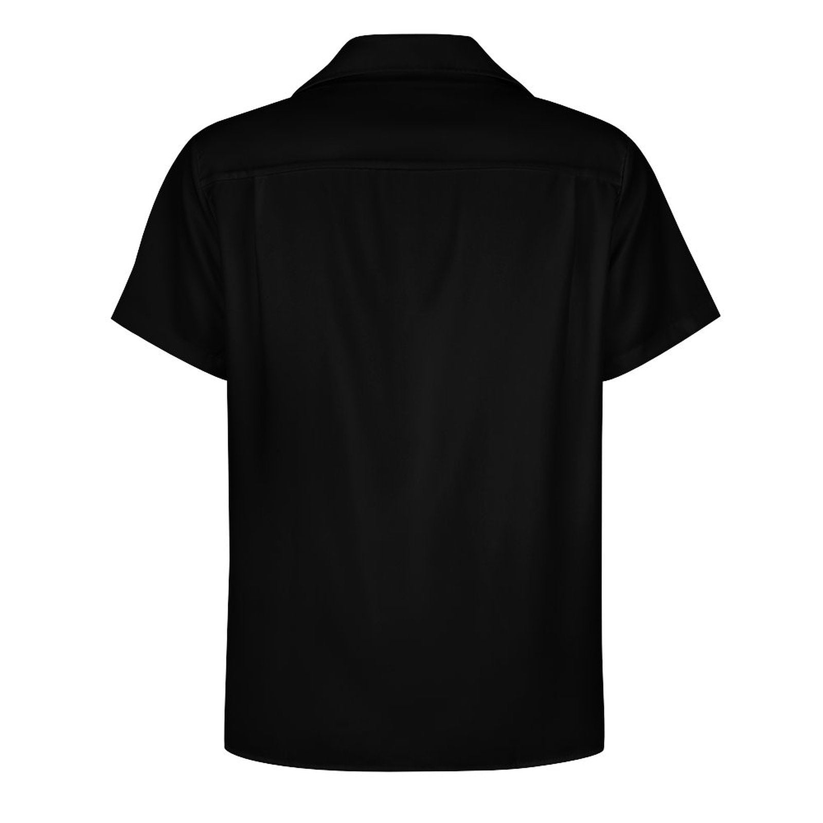 Short Sleeve Cuban Collar Shirt(All-Over Printing) red atom