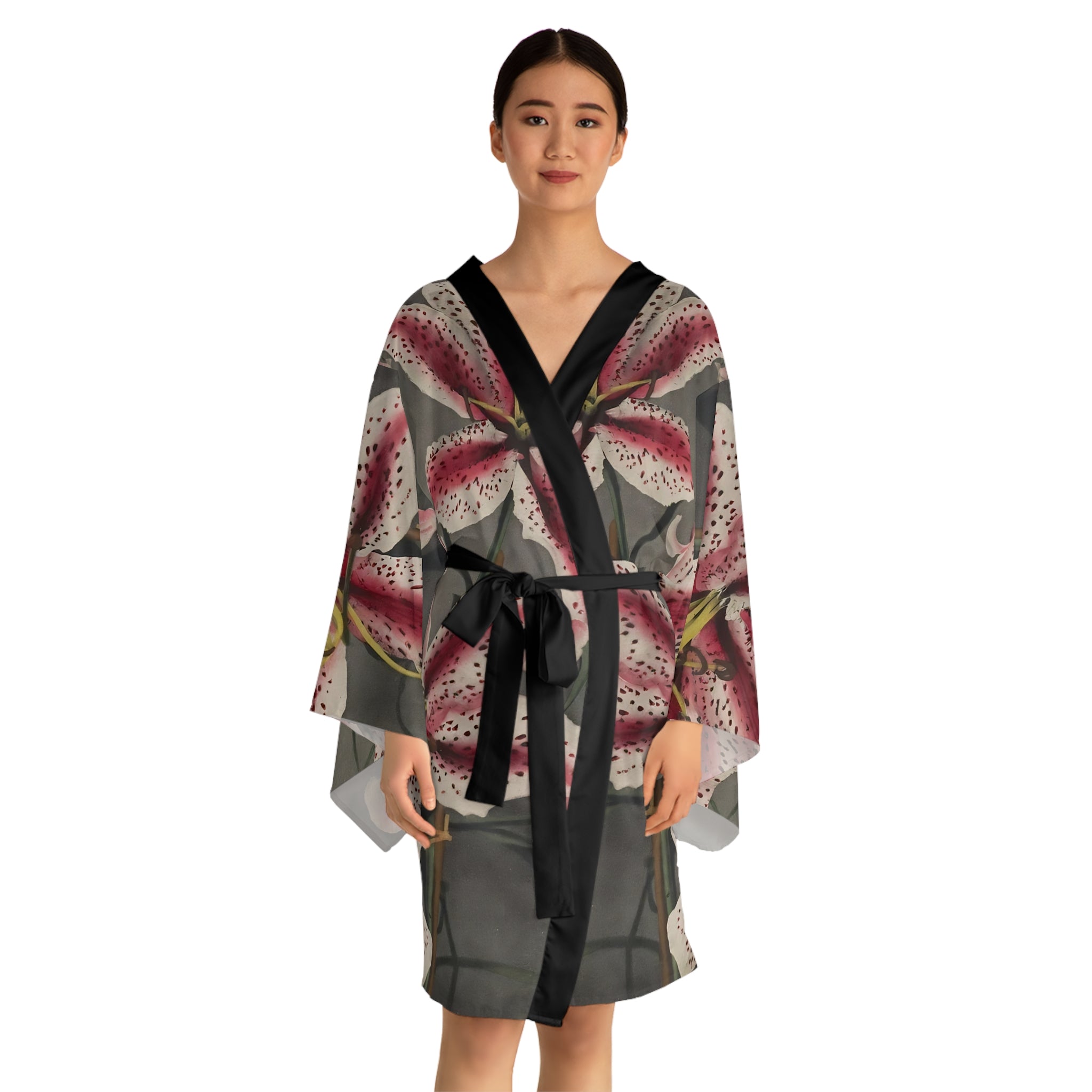 Long Sleeve Kimono Robe (AOP)