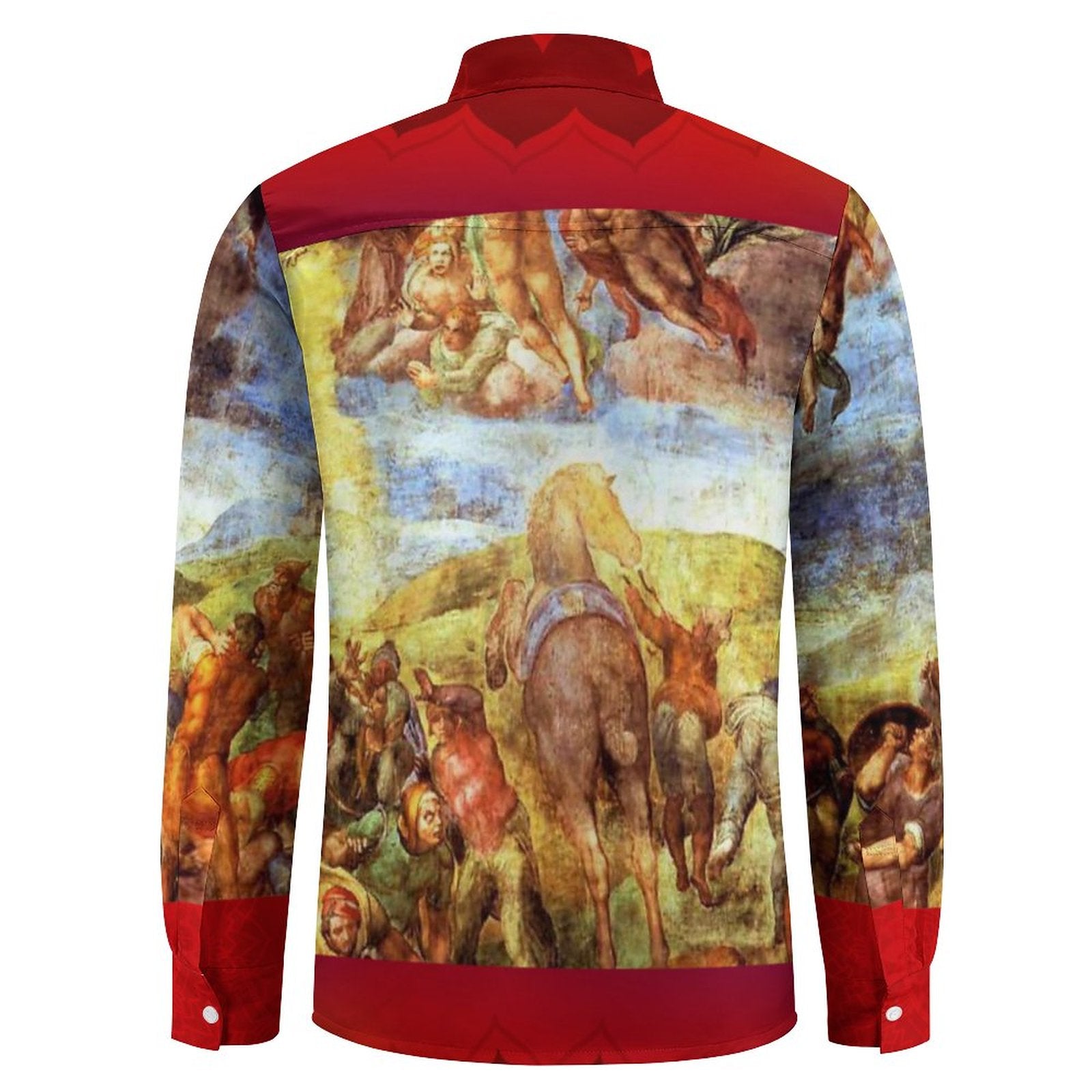 Men's Long Sleeve Shirt with Pocket(All-Over Printing) classic painting