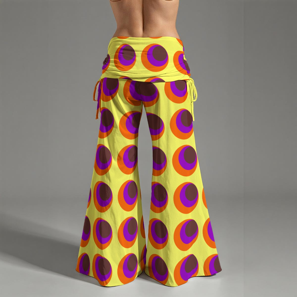 All-Over Print Women's High Waist Wide Leg Pants