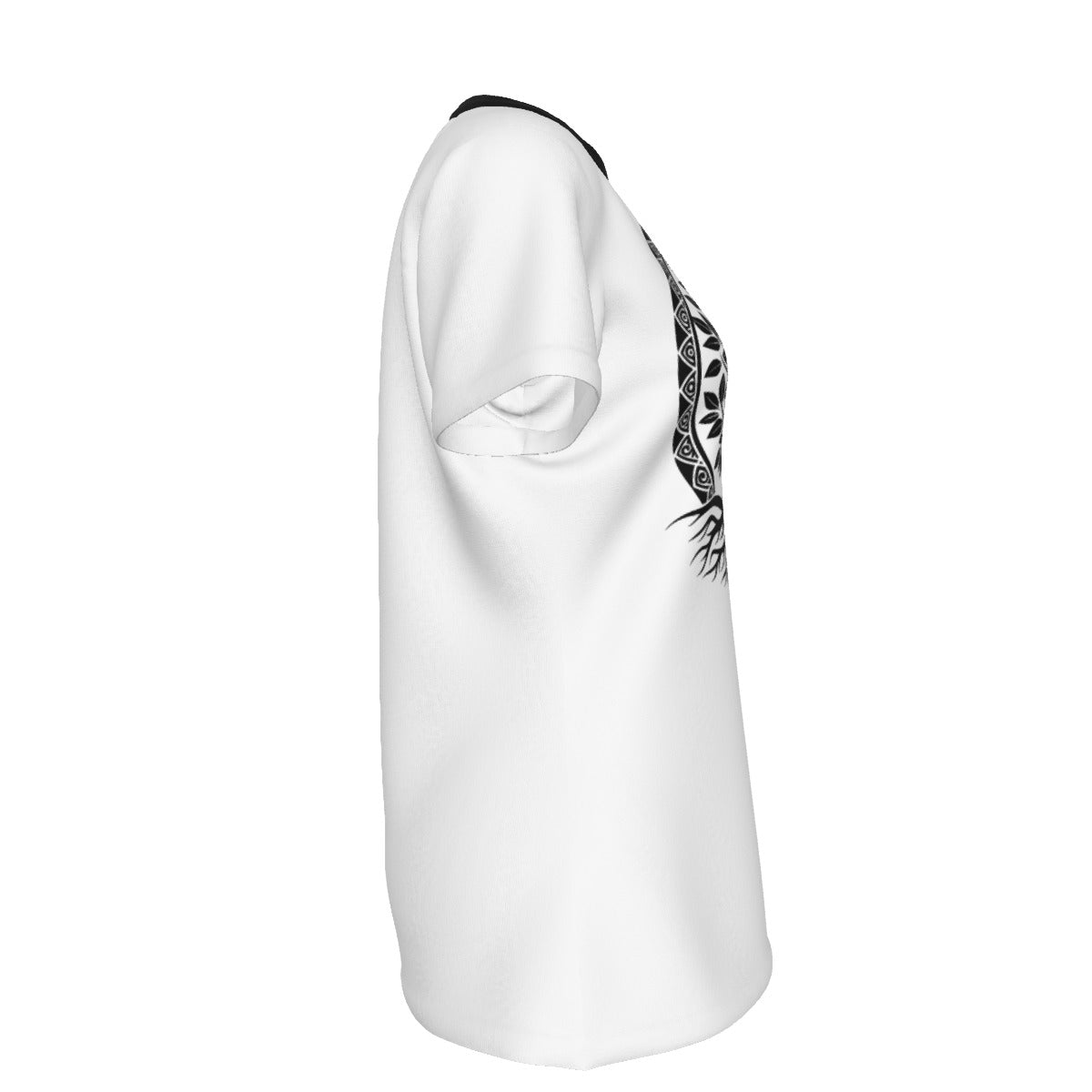All-Over Print Women's Round Neck T-Shirt | 190GSM Cotton