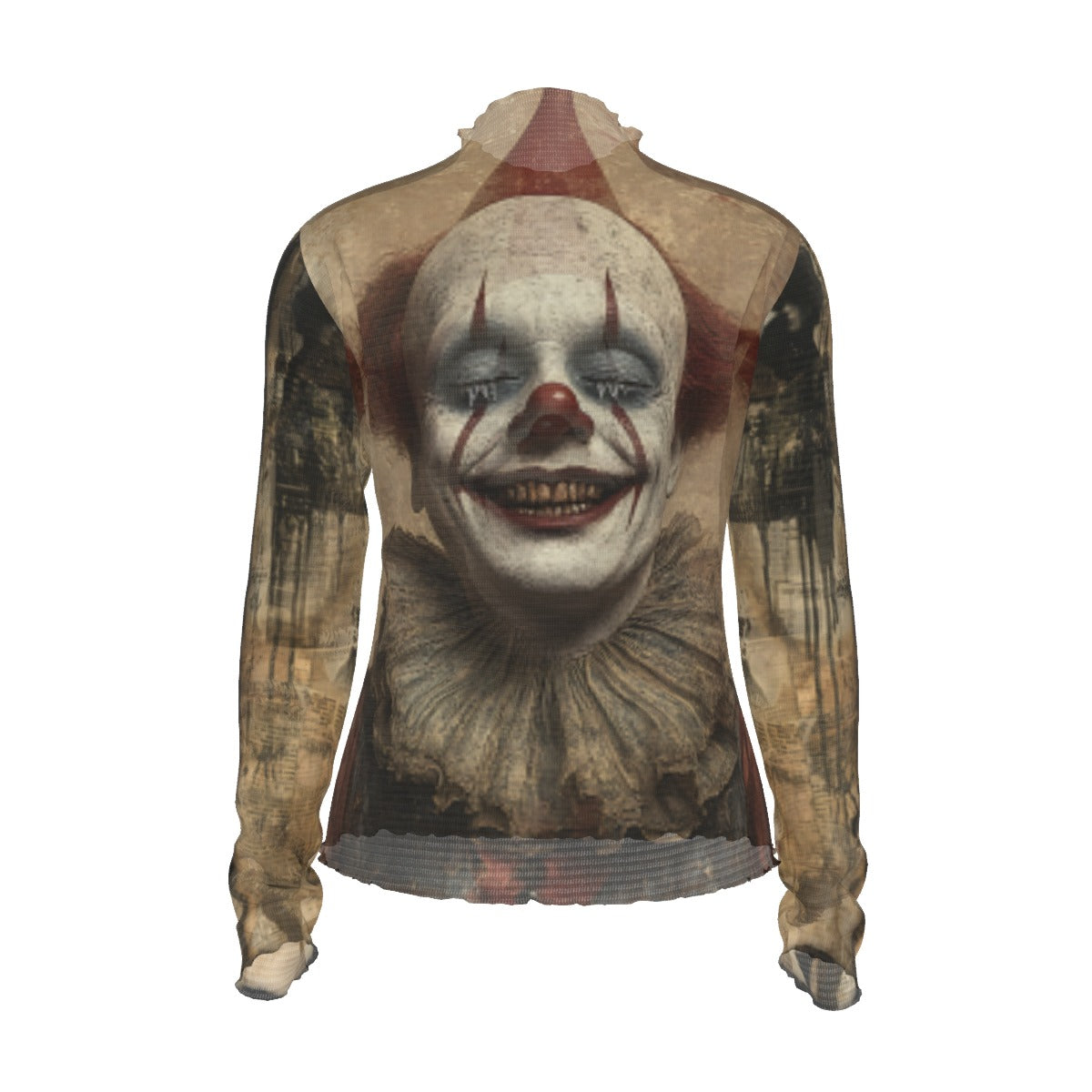 Custom Women Long Sleeve Mesh T-Shirt All Over Print Top