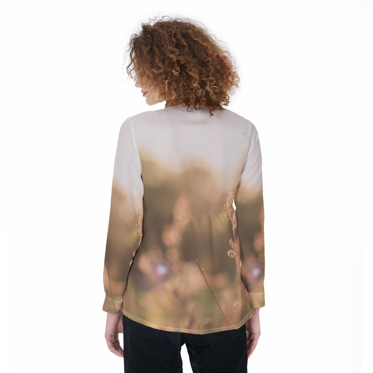 All-Over Print Women's Elastic-Back Shirt