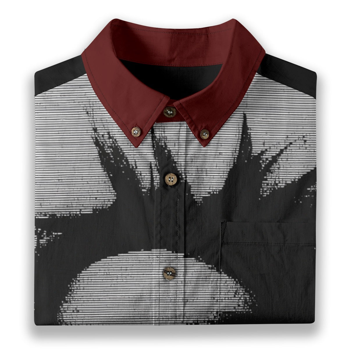 All-Over Print Men's Breathable Cotton Shirt|125GSM