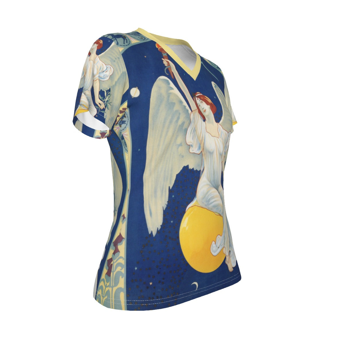 Women's V-Neck Soft Summer Tee | Slim Fit Casual Top