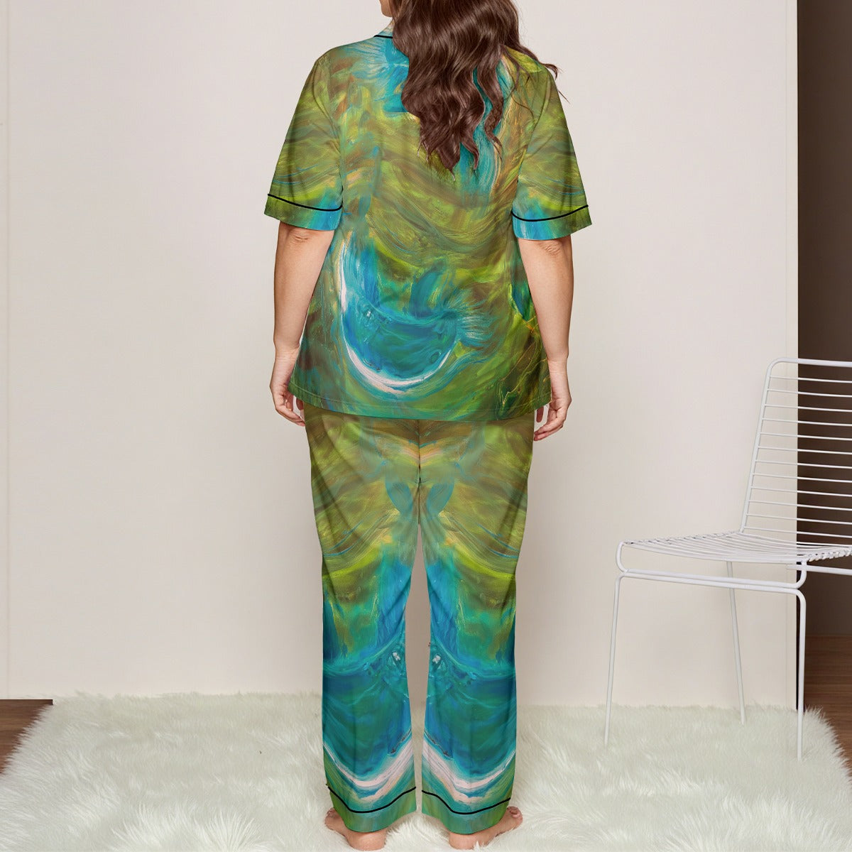 All-over print Women'S Trousers Pajamas Set