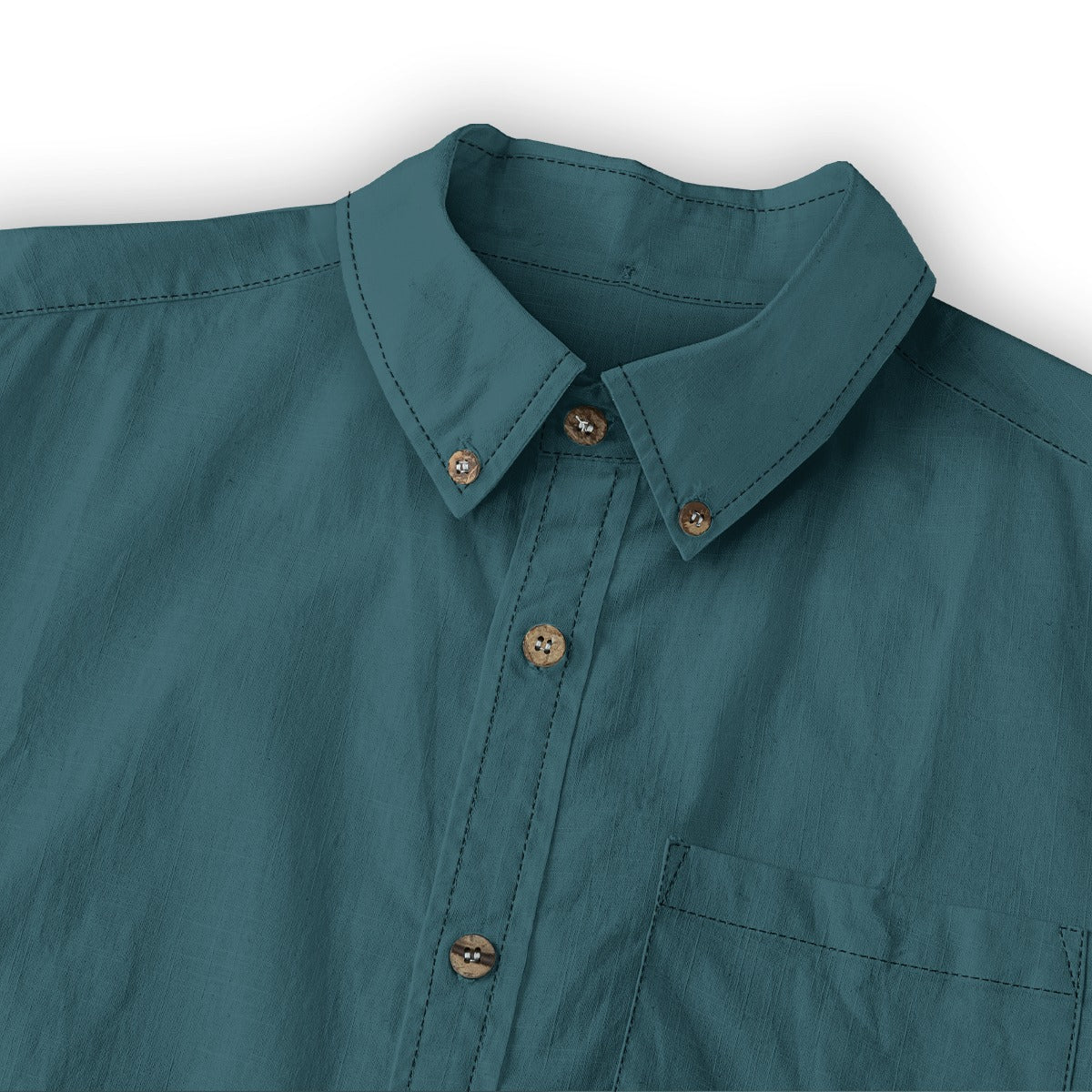 All-Over Print Men's Casual Lapel Long Sleeve Shirt|125GSM Cotton
