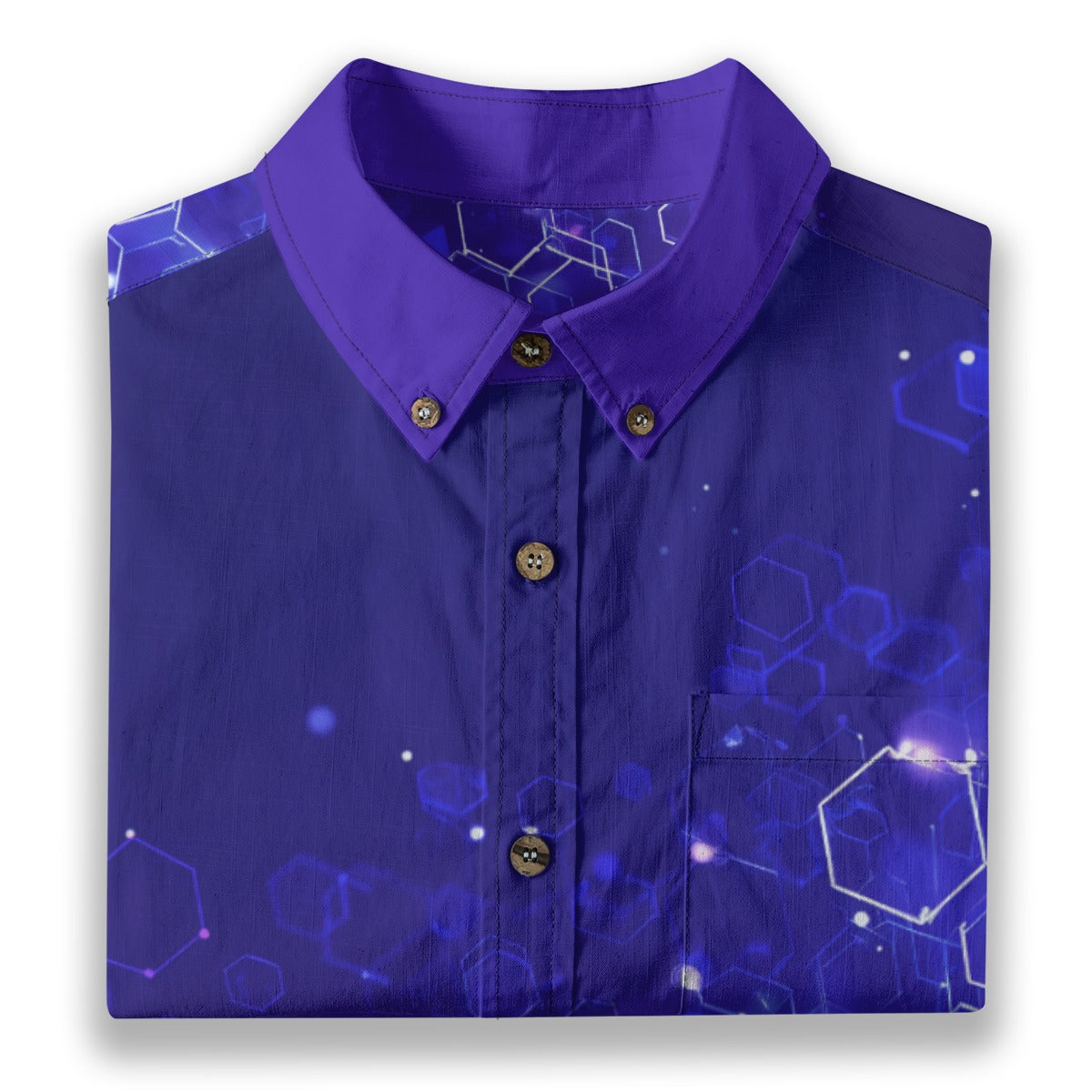 All-Over Print Men's Breathable Cotton Shirt|125GSM