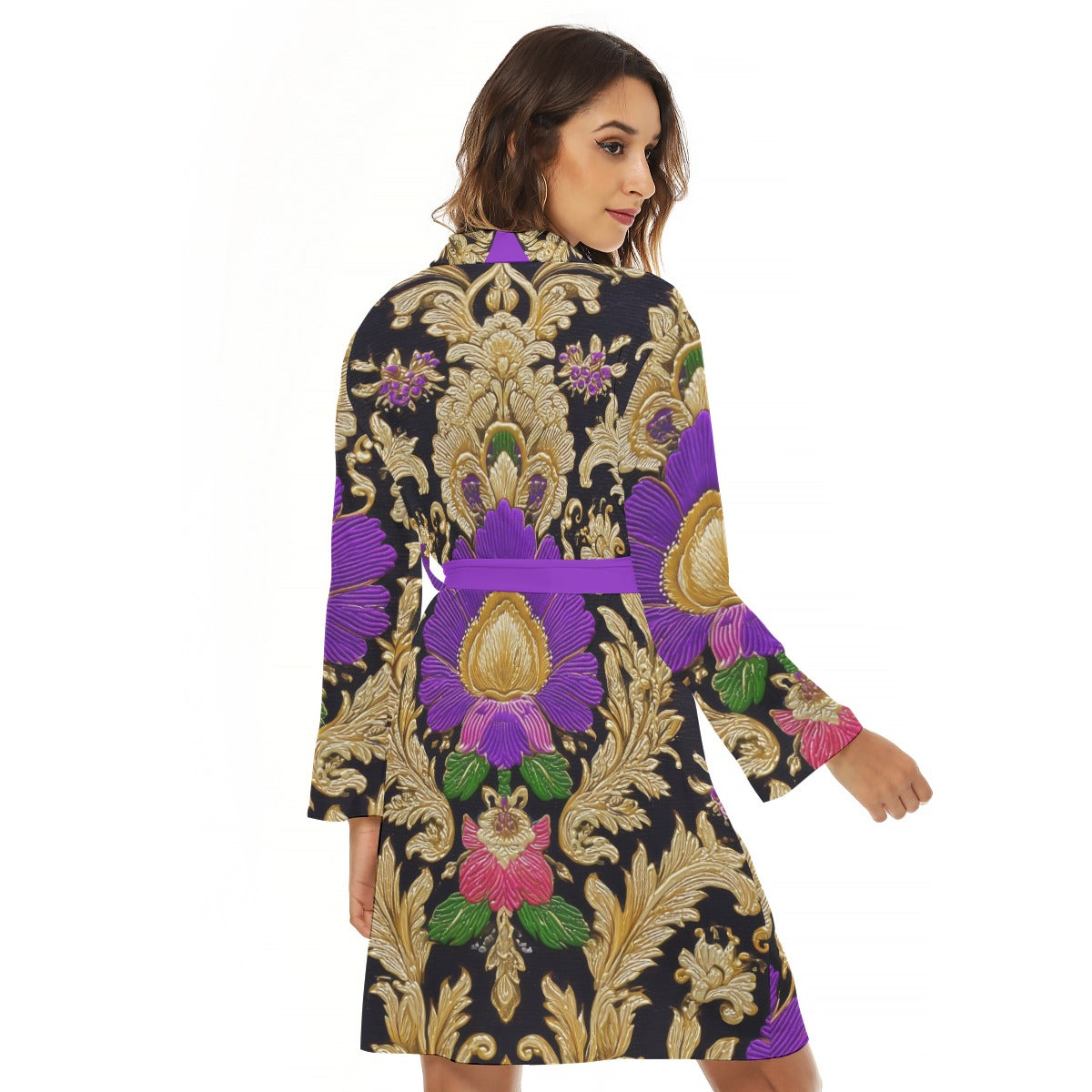 All-Over Print Women's Small Robe