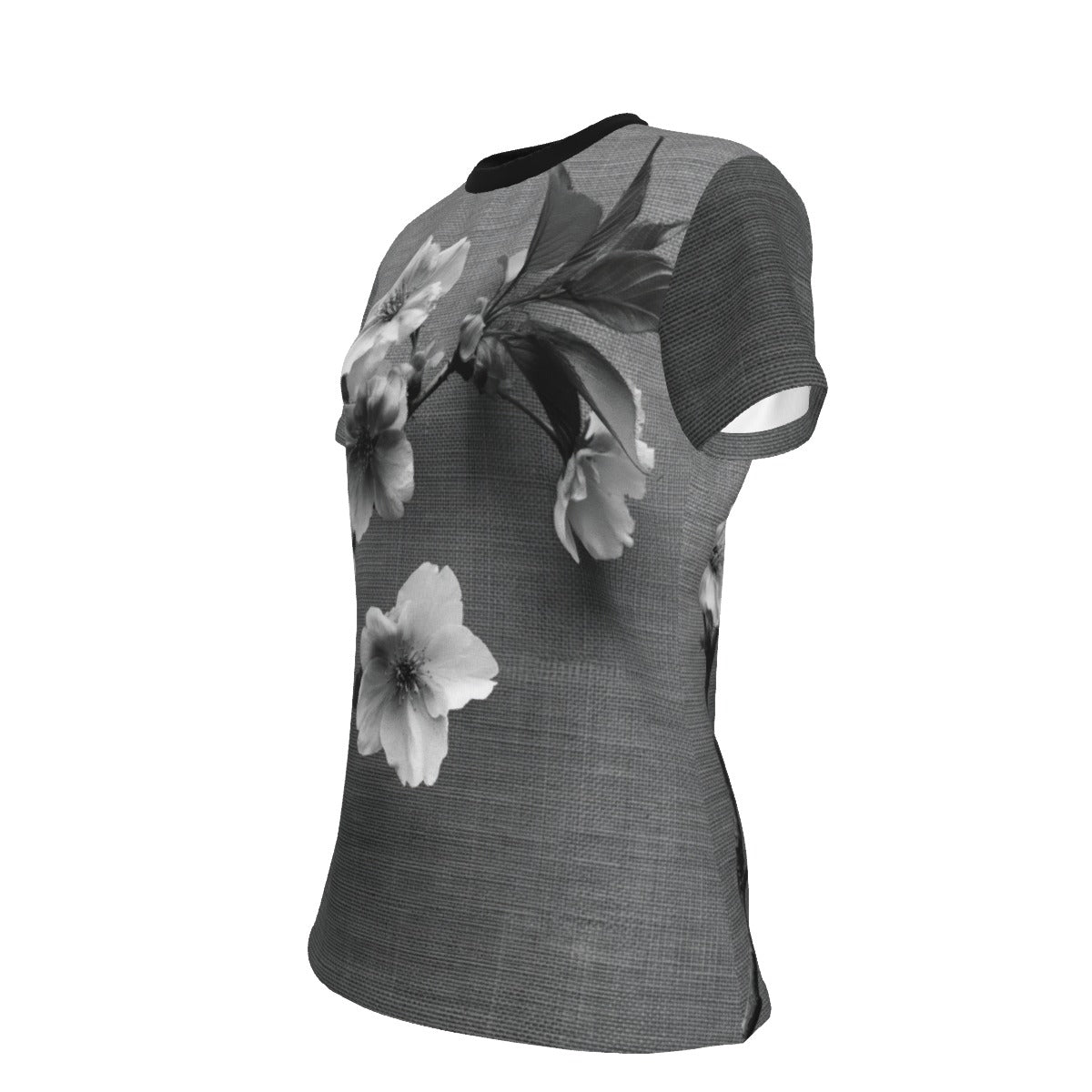 All-Over Print Women's Round Neck T-Shirt | 190GSM Cotton