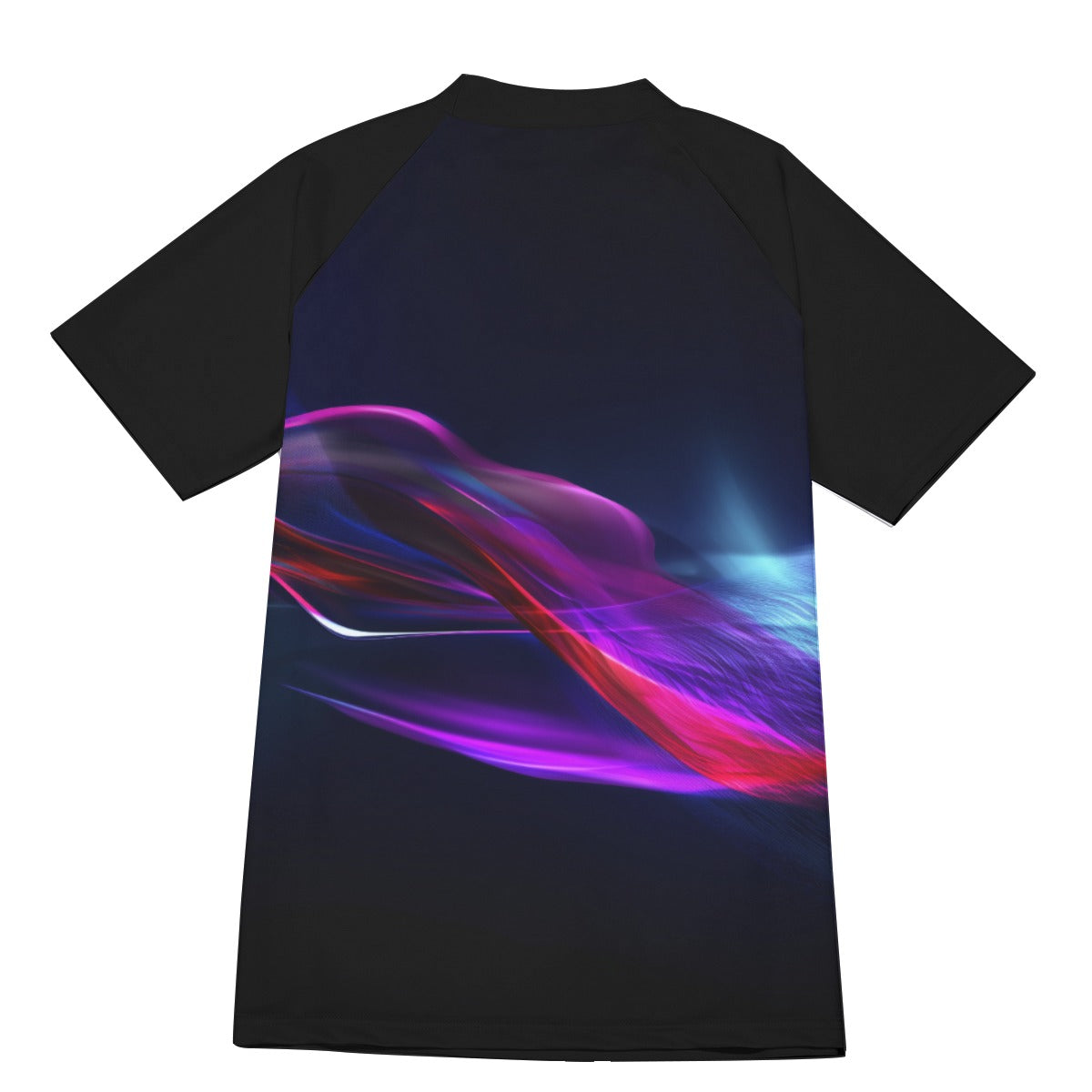 All-Over Print Men's Tight Surf Clothing With Half Sleeves