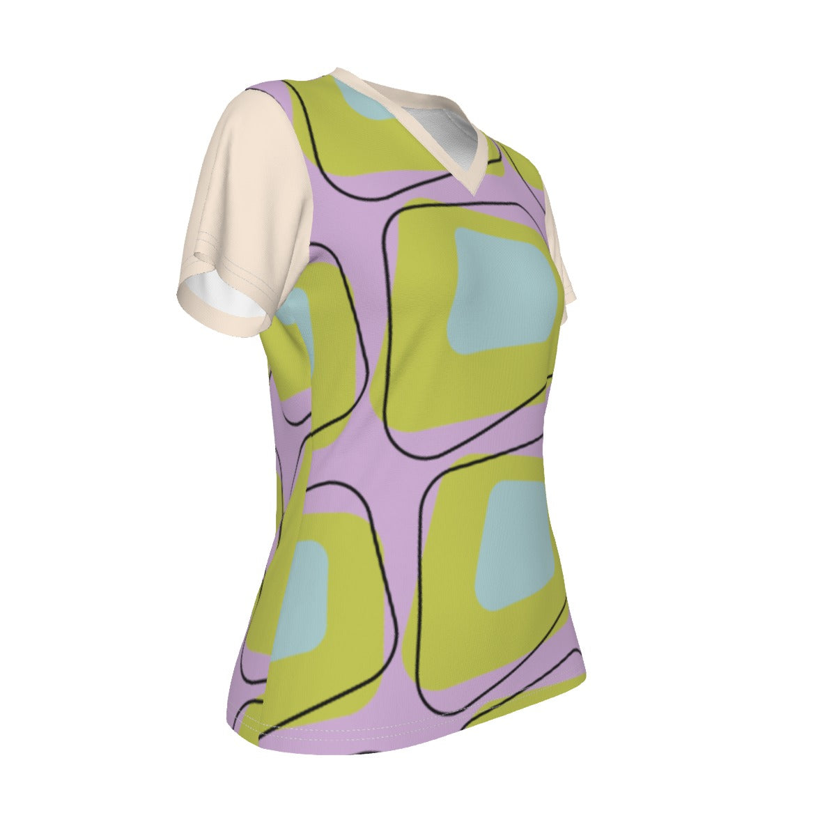 All-Over Print V-neck Women's T-shirt