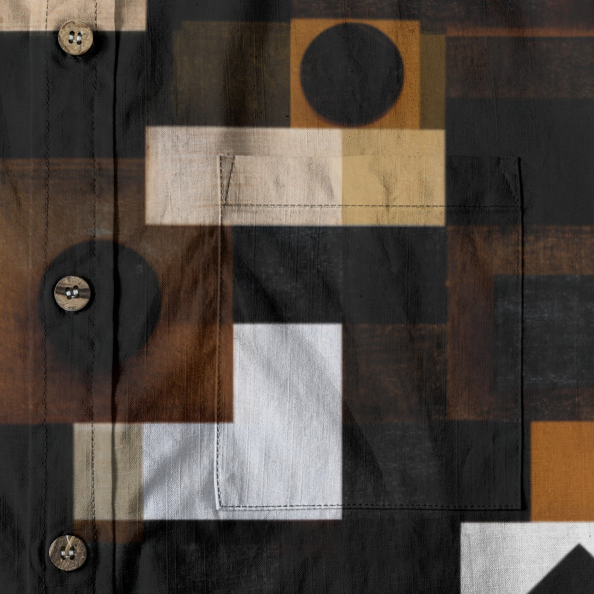 All-Over Print Men's Breathable Cotton Shirt|125GSM