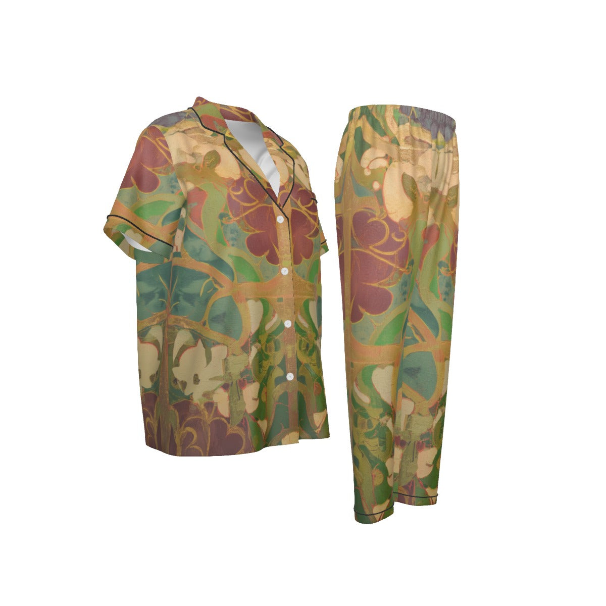 All-over print Women'S Trousers Pajamas Set