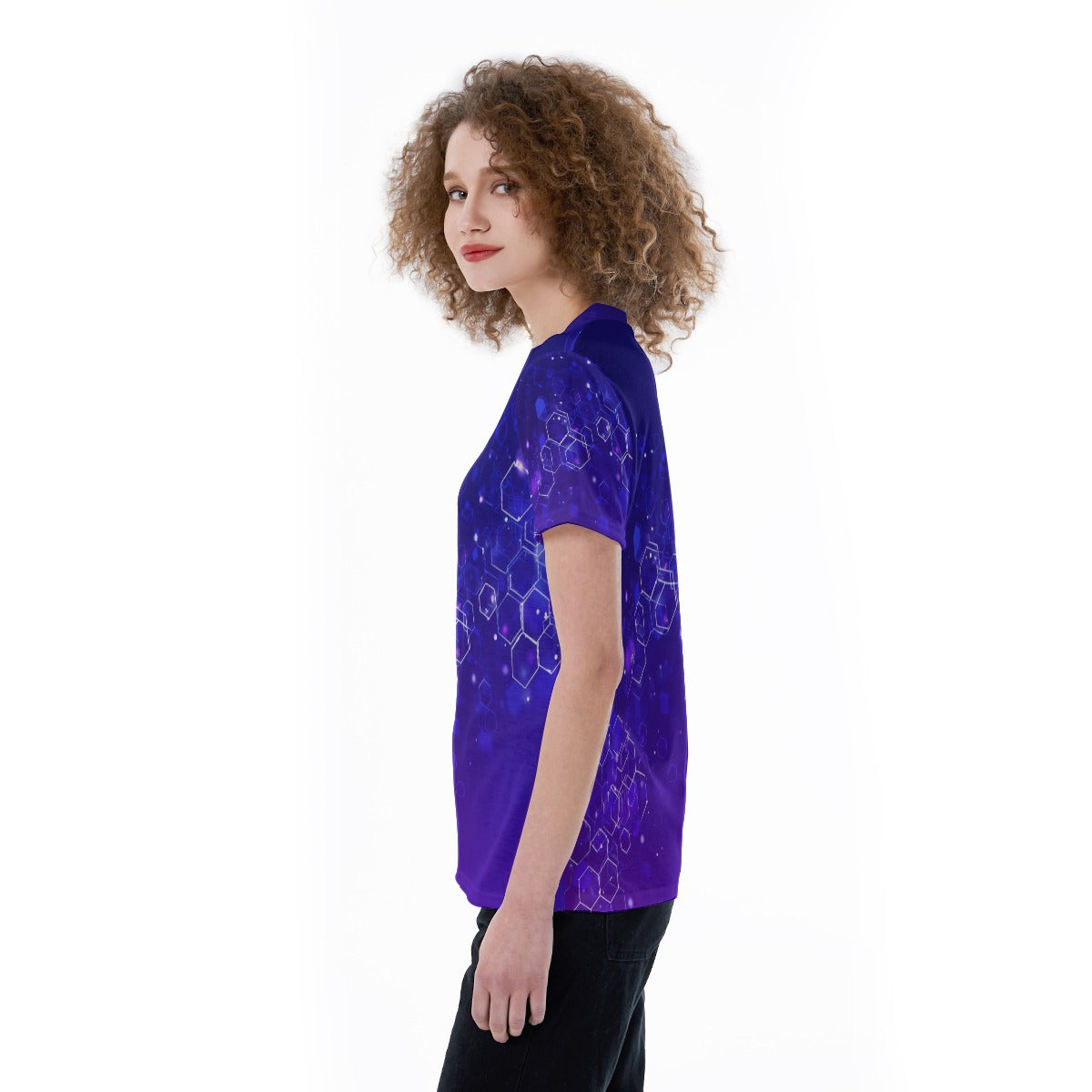 All-Over Print V-neck Women's T-shirt