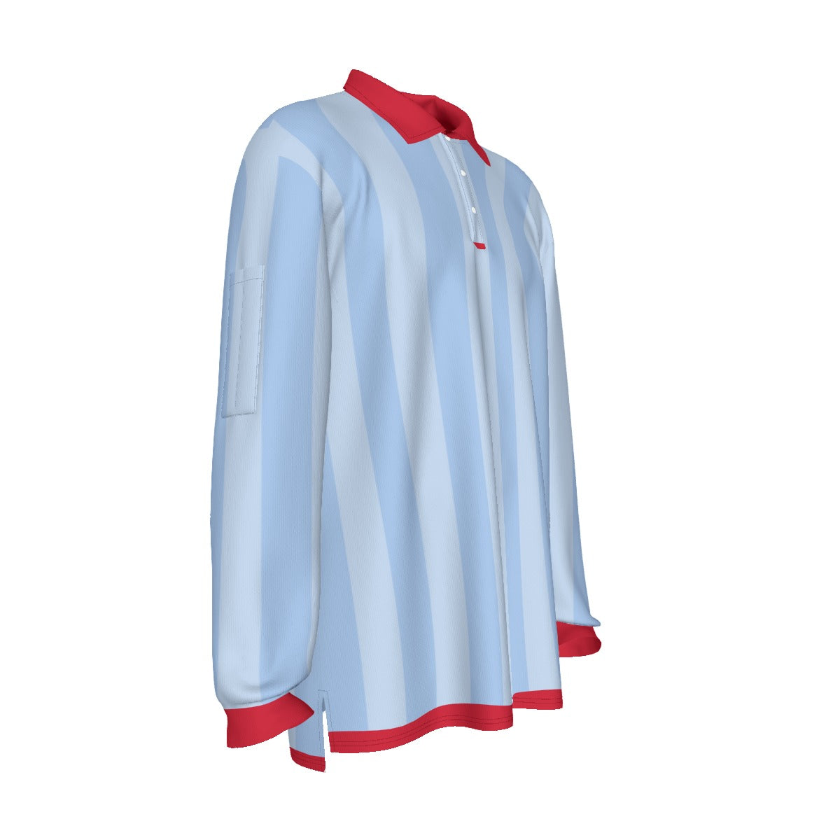 All-Over Print Men's Long Sleeve Polo Shirt