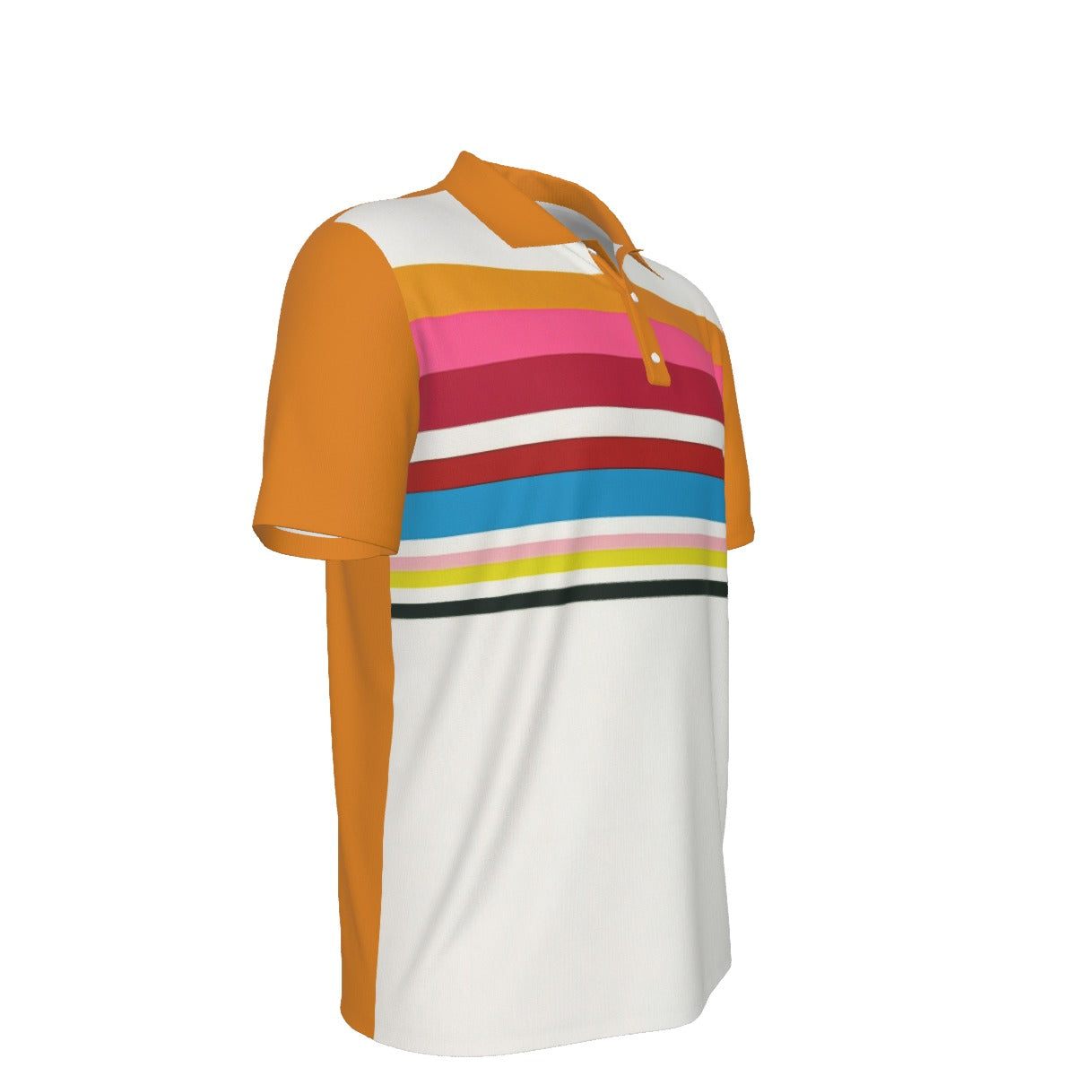 All-Over Print Men's Polo Collar Jersey