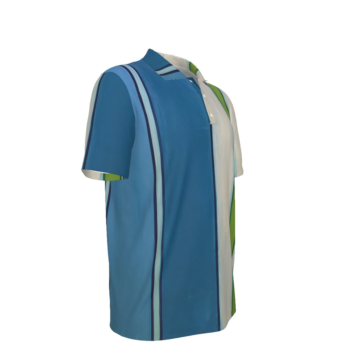 All-Over Print Men's Polo Collar Jersey
