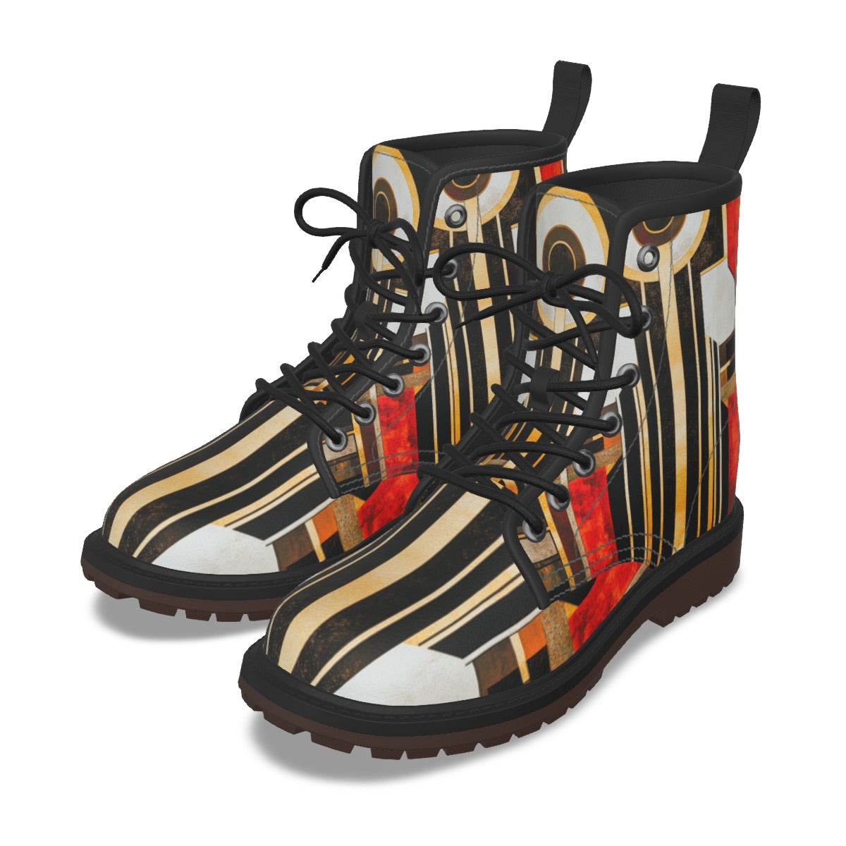 All-Over Print Men's Martin Short Boots