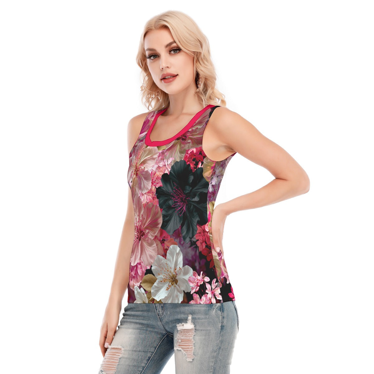 All-Over Print Women's Skinny Sport Tank Top