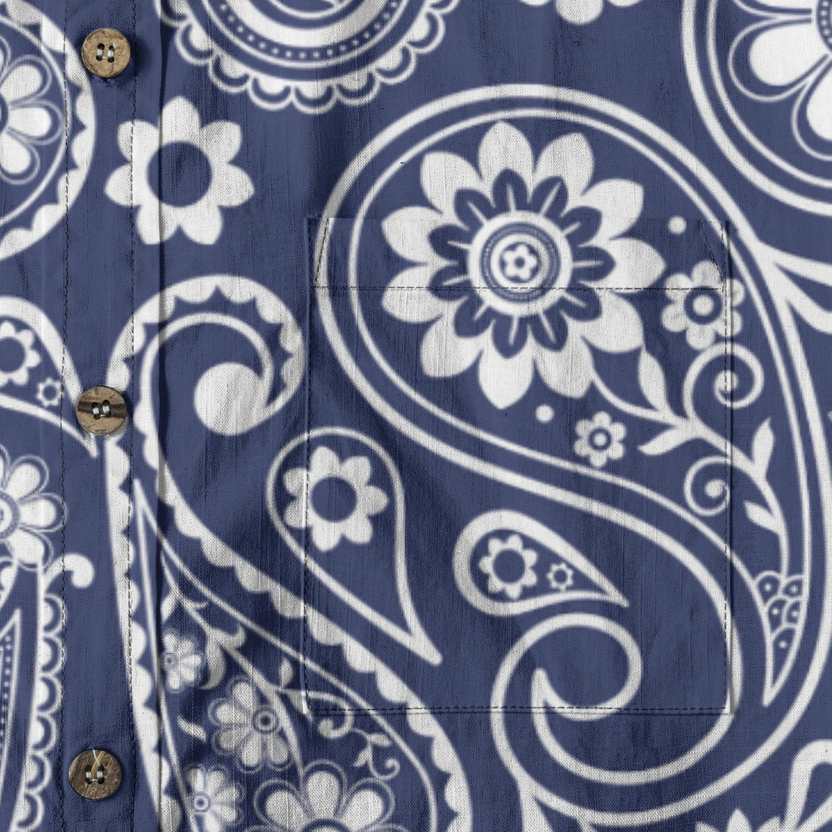 All-Over Print Men's Breathable Cotton Shirt|125GSM