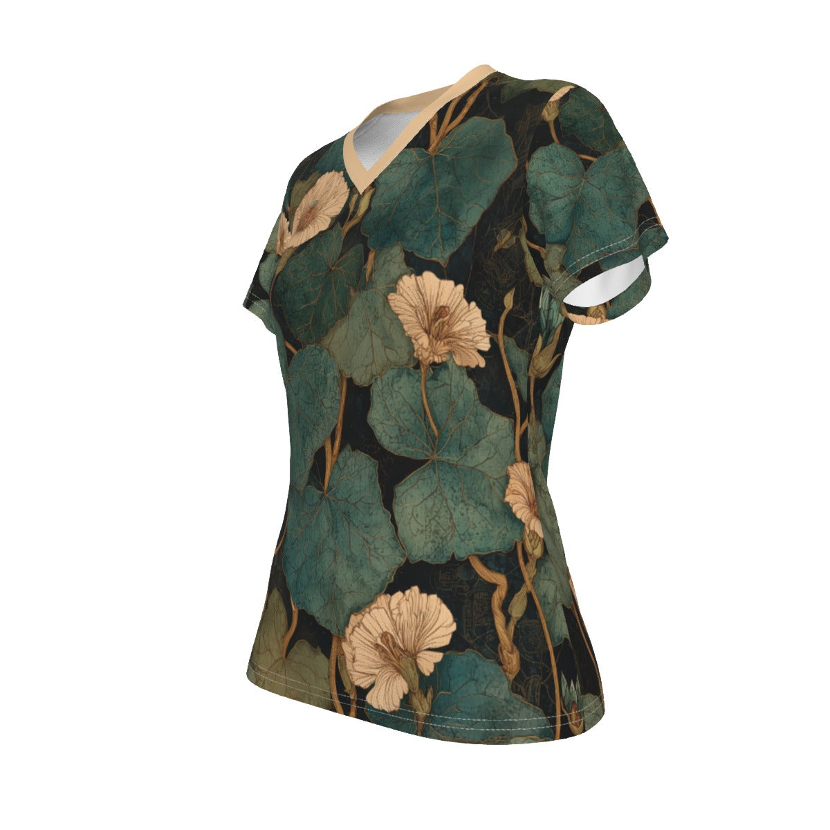 All-Over Print V-neck Women's T-shirt