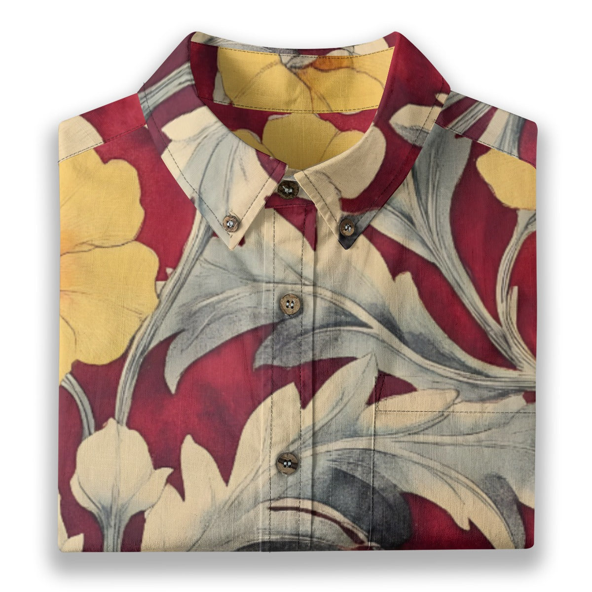 All-Over Print Men's Breathable Cotton Shirt|125GSM