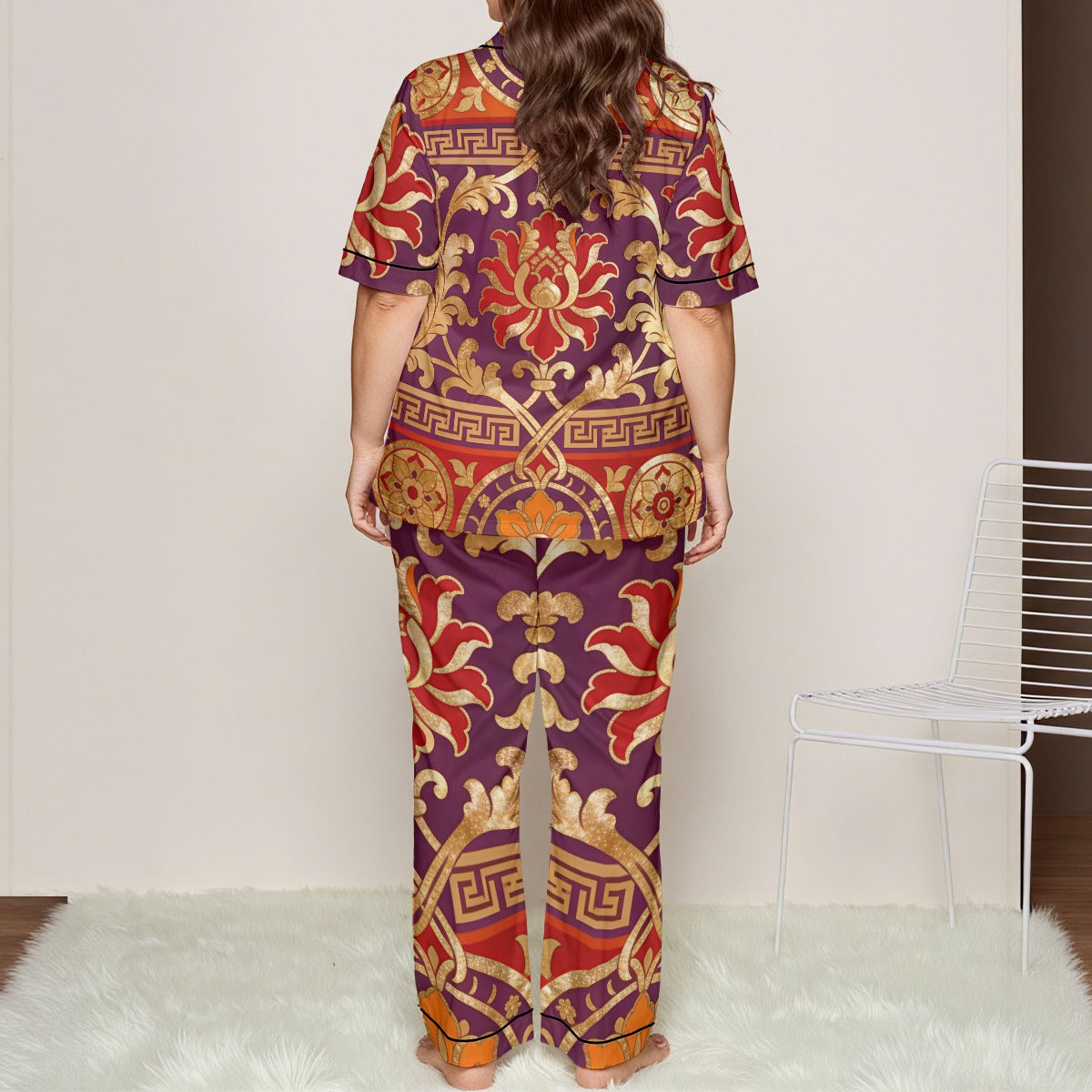 All-over print Women'S Trousers Pajamas Set