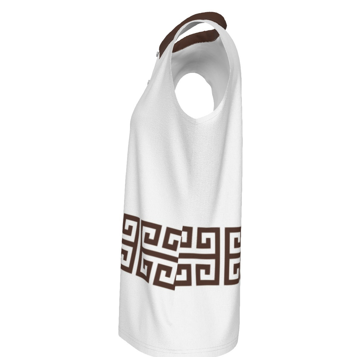 All-Over Print Women's High-Elastic Sleeveless Polo Shirt