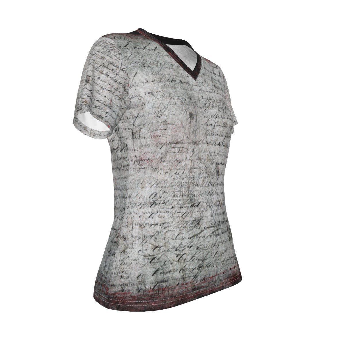 All-Over Print V-neck Women's T-shirt