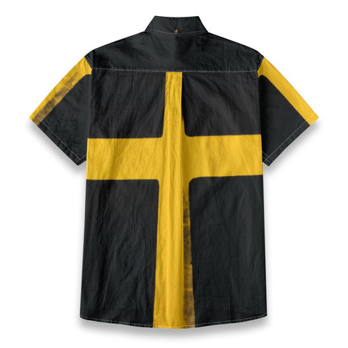 All-Over Print Men's Breathable Cotton Shirt|125GSM