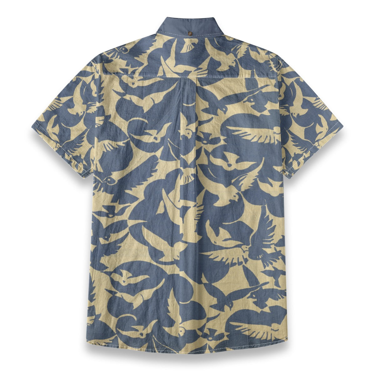 Yellow Bird Men's Breathable Cotton Camp-Shirt|125GSM