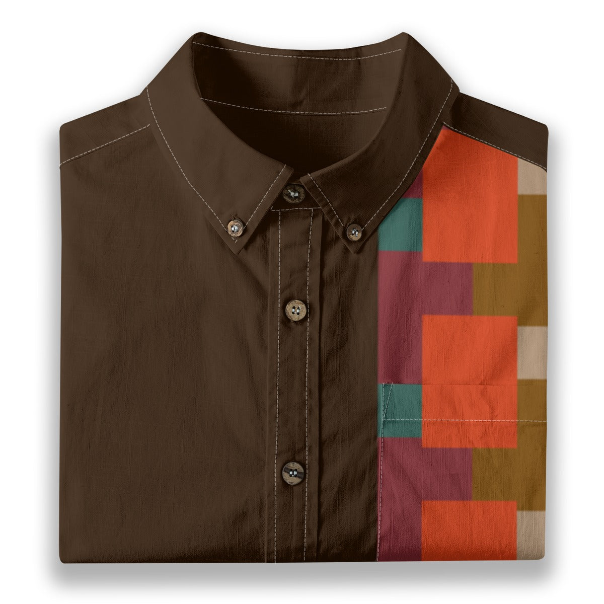All-Over Print Men's Breathable Cotton Shirt|125GSM
