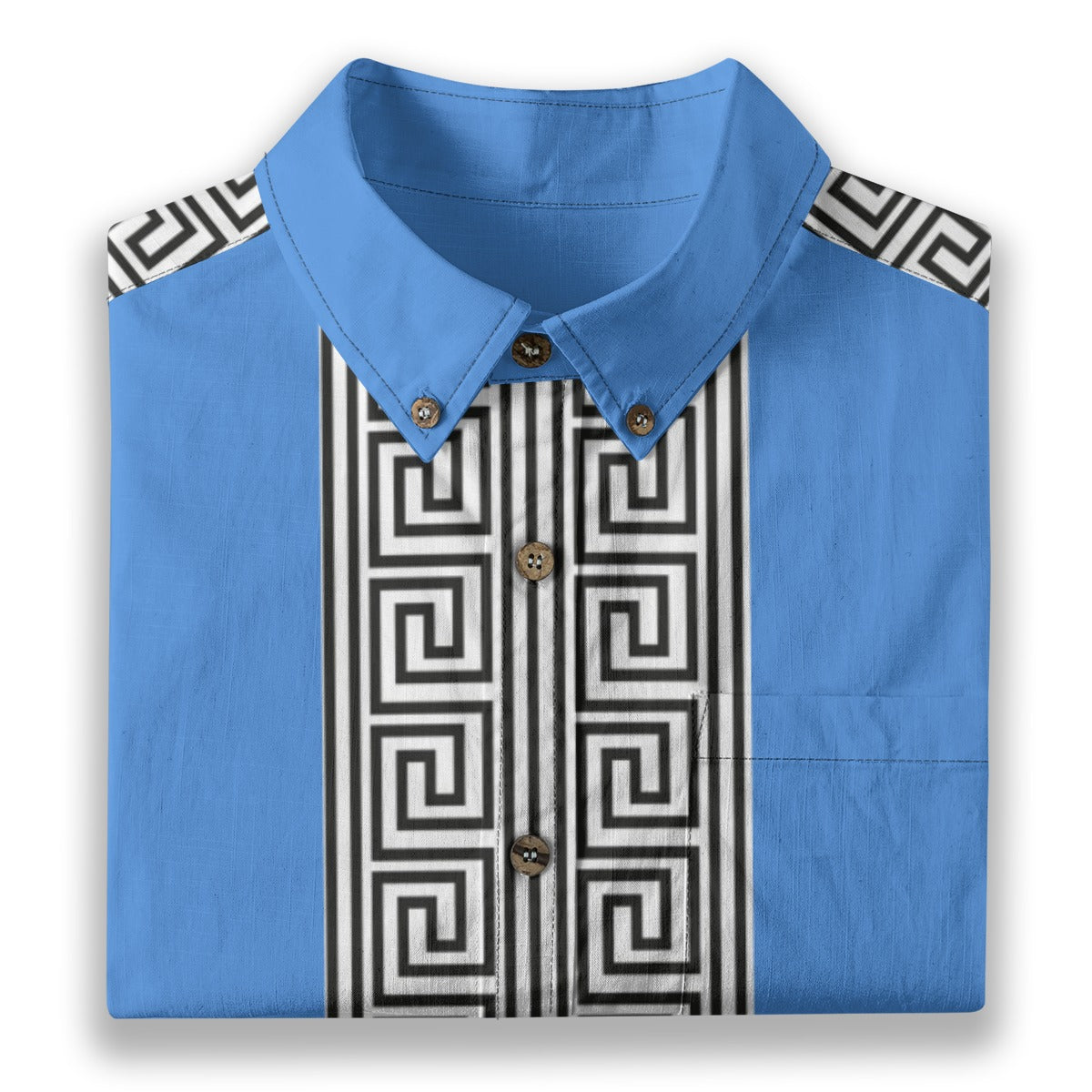 All-Over Print Men's Breathable Cotton Shirt|125GSM
