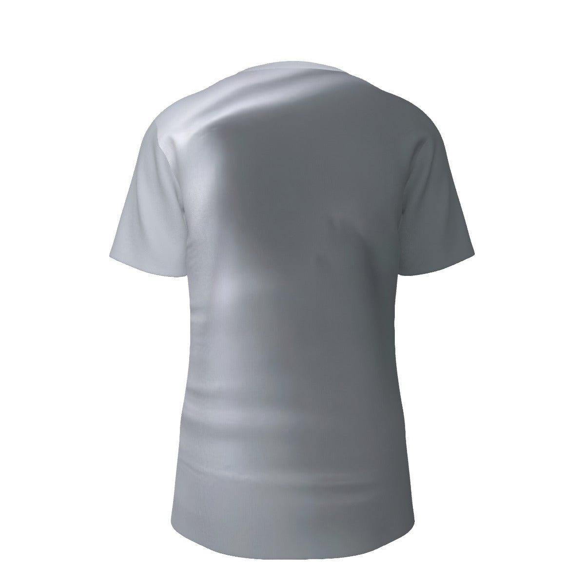 All-Over Print Men's O-Neck T-Shirt | 190GSM Cotton yellow neck, shadow behind shirt