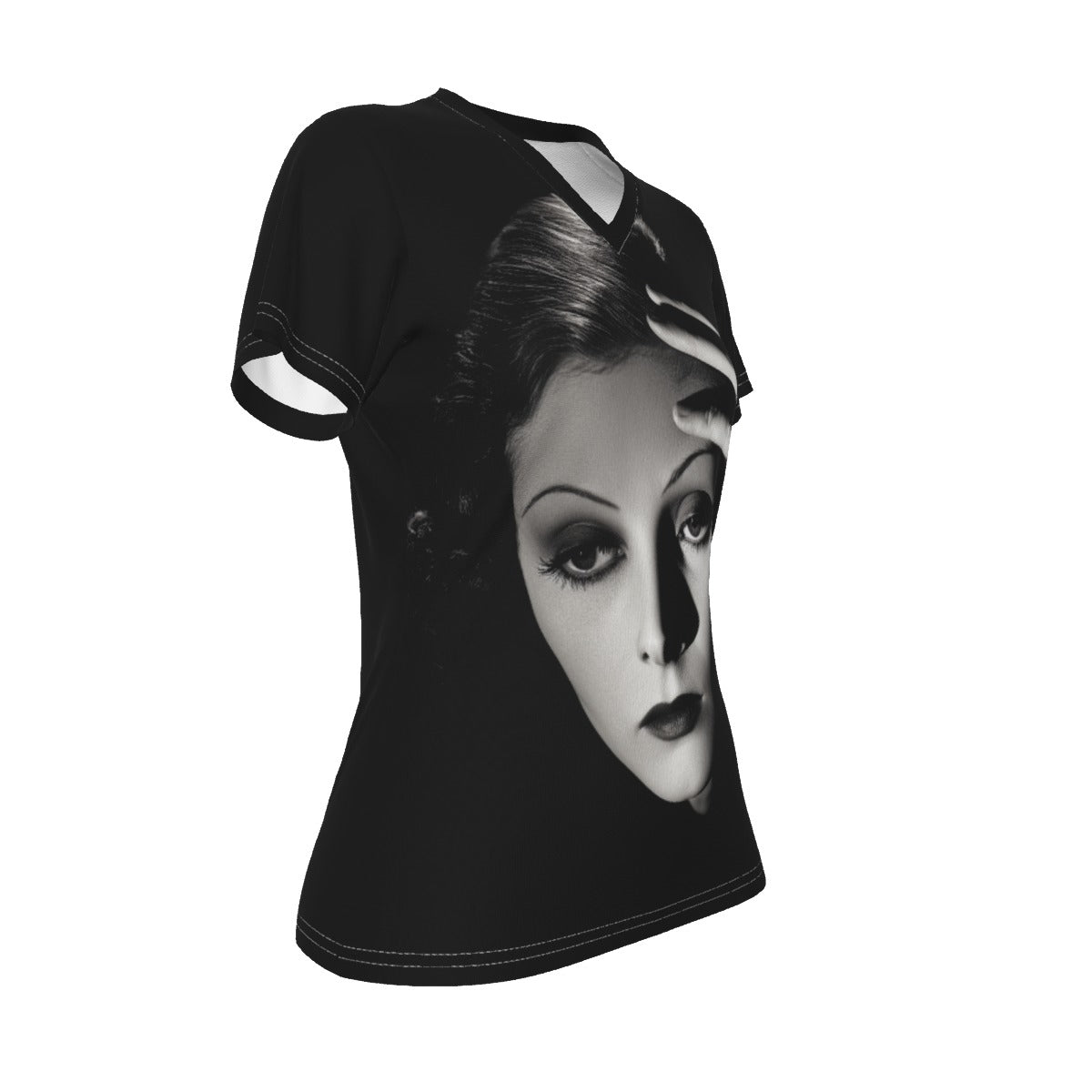All-Over Print V-neck Women's T-shirt