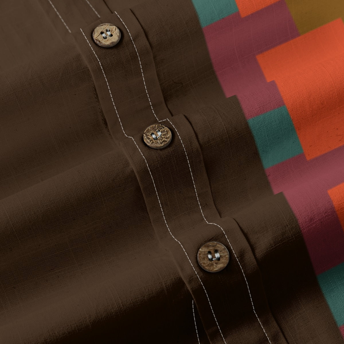All-Over Print Men's Breathable Cotton Shirt|125GSM