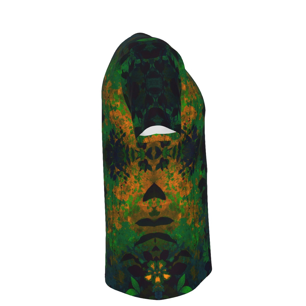 Dark Forest Camo Abstract Kaleidoscope Cotton Tee