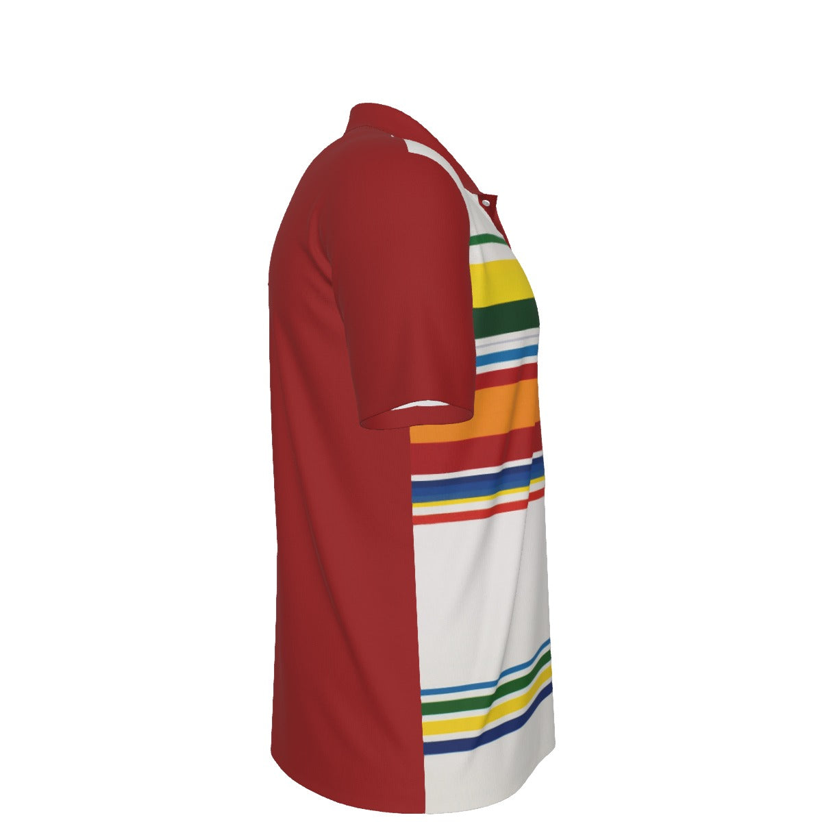 All-Over Print Men's Polo Collar Jersey