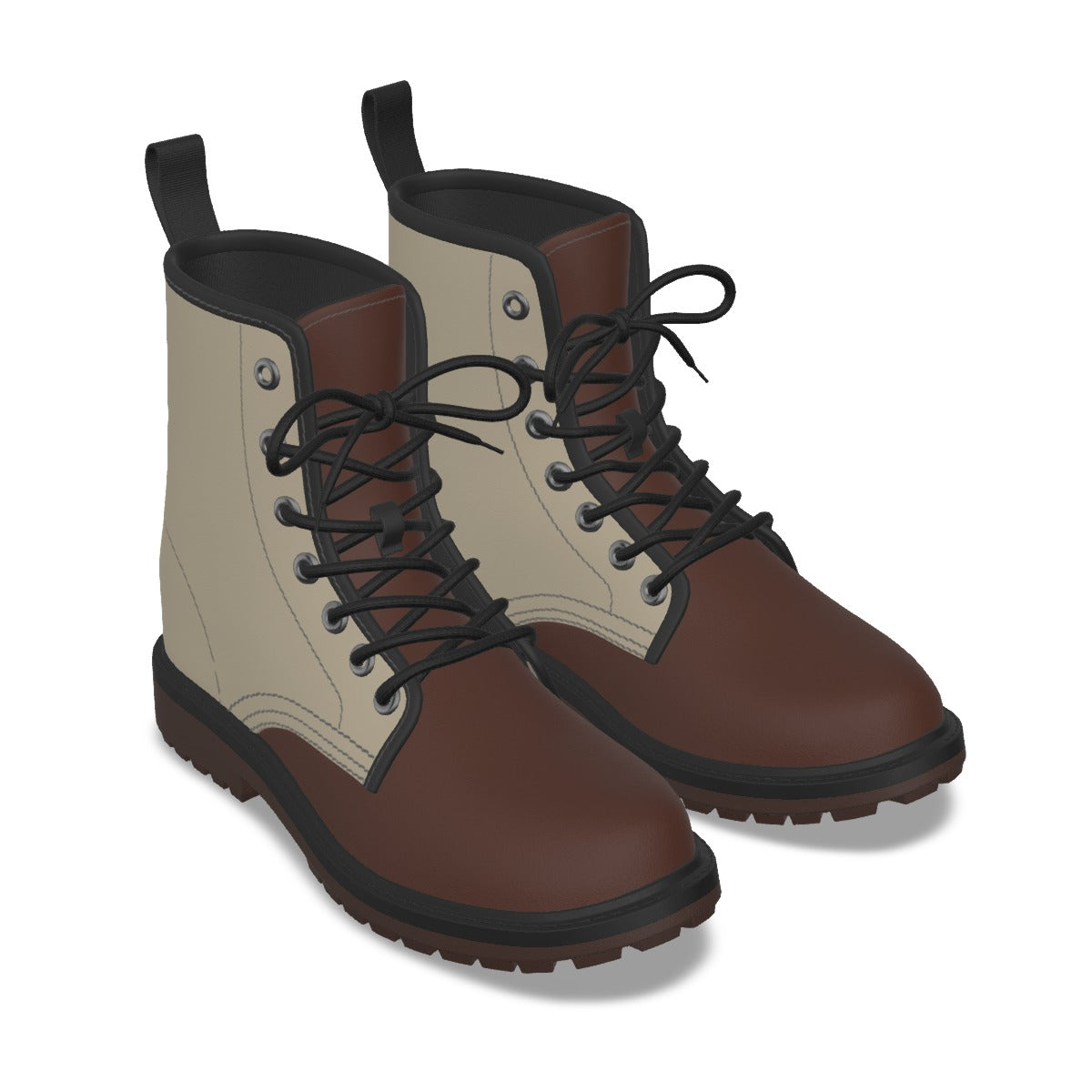 Custom All-Over Print Men's PU Leather Martin Boots