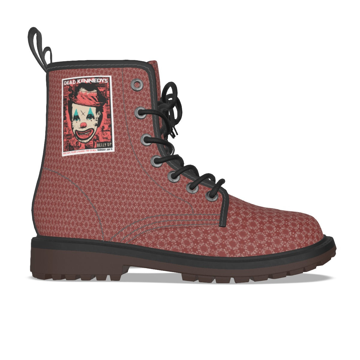 Men's Custom Waterproof PU Leather All-Over Print Boots