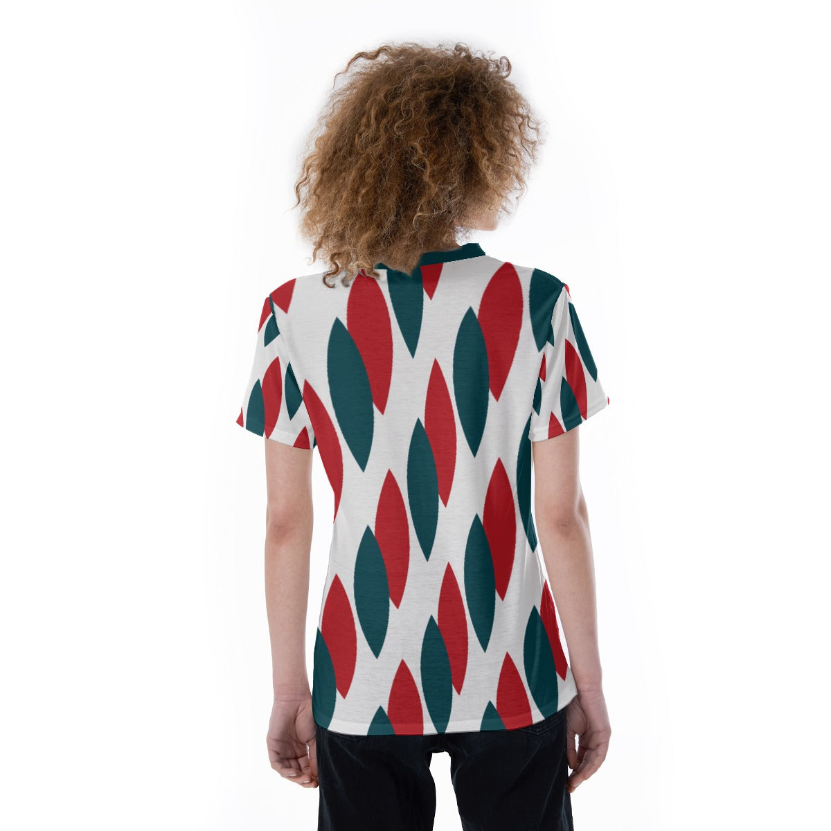 All-Over Print V-neck Women's T-shirt