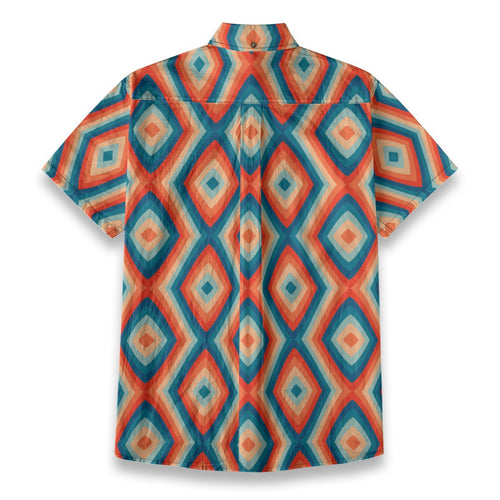 All-Over Print Men's Breathable Cotton Shirt|125GSM