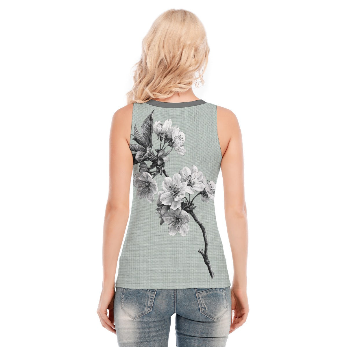 All-Over Print Women's Skinny Sport Tank Top