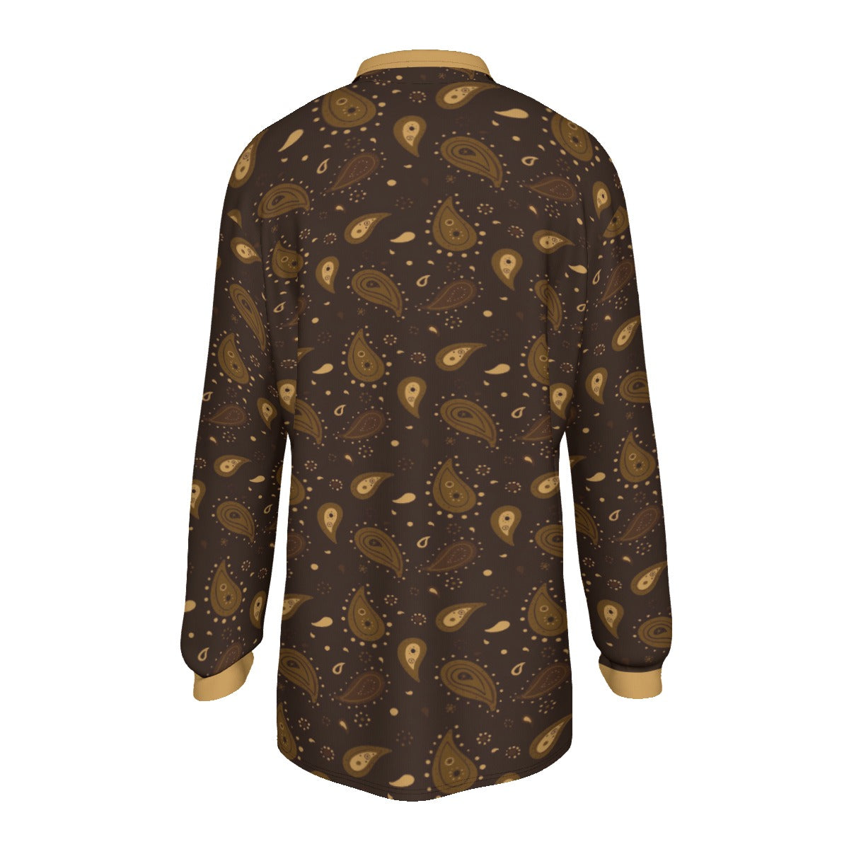 All-Over Print Men's Long Sleeve Polo Shirt